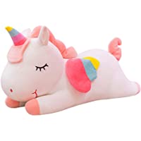 Los mejores  - Garneck Almohada de Peluche de Unicornio Arcoiris Almohada de Peluche Lindo Cojín para Niños Niñas (Blanco 40Cm)